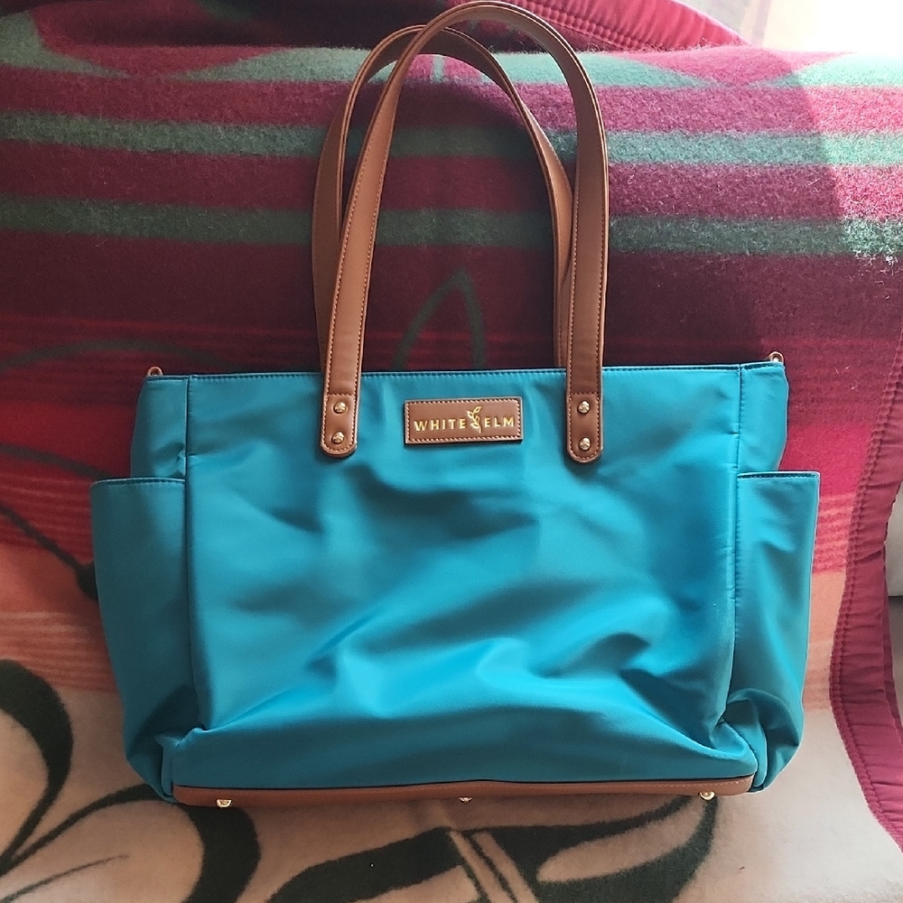 Teal Aquila WhiteElm  Tote Bag